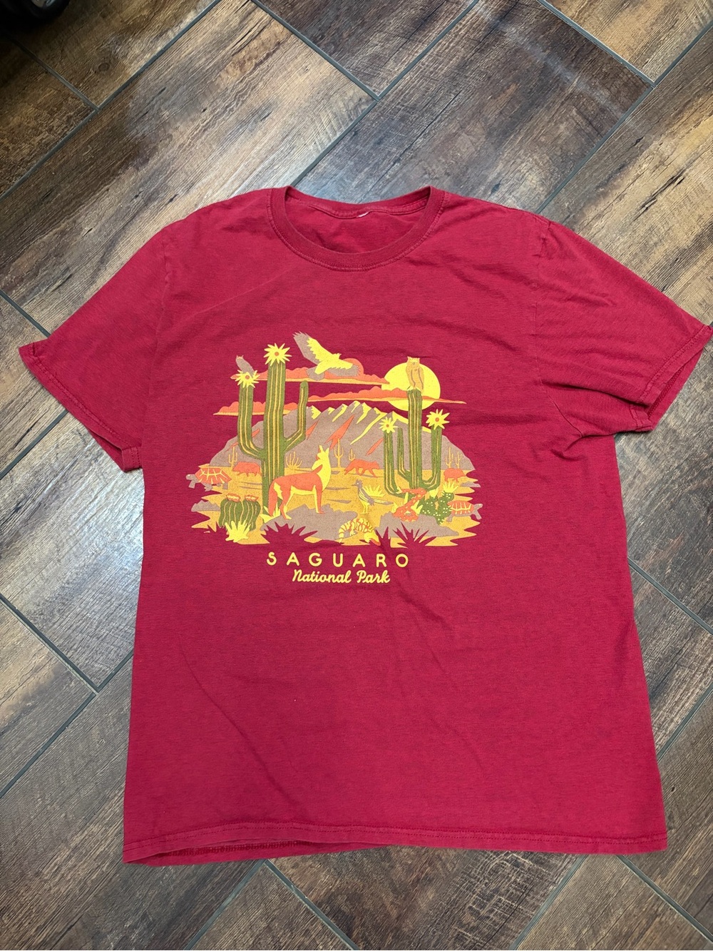 Saguaro National Park Souvenir Shirt Coyote
Turtle Owl Roadrunner